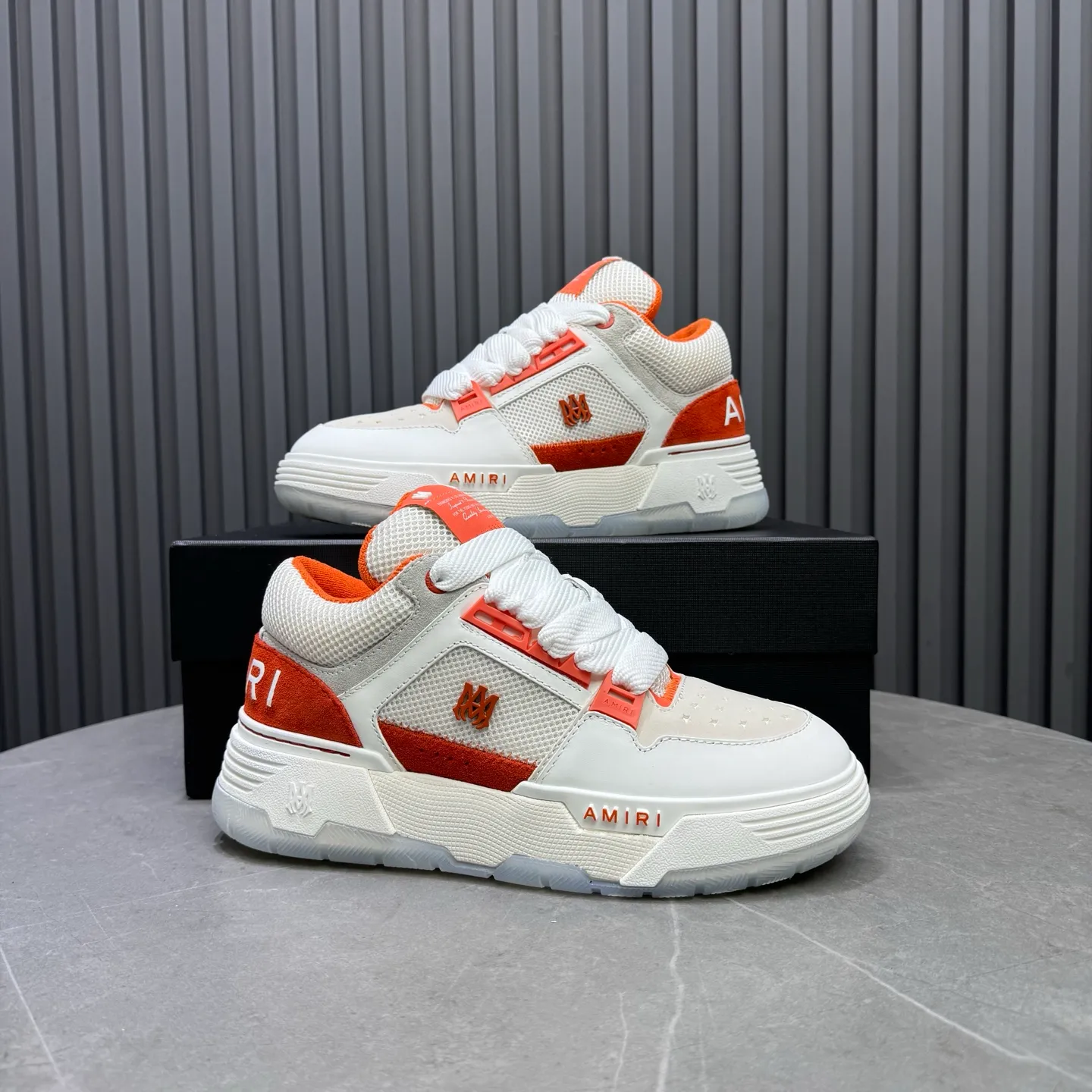 Men's shoes 💰660💰 AMIRI AMIRI trendy brand hot sale 🔥 Available all year round, couples 💑 Official website synchronization Imported fabrics 1⃣️ vs 1⃣️ replica, original factory special original sole, 35-45 (45. non-refundable)